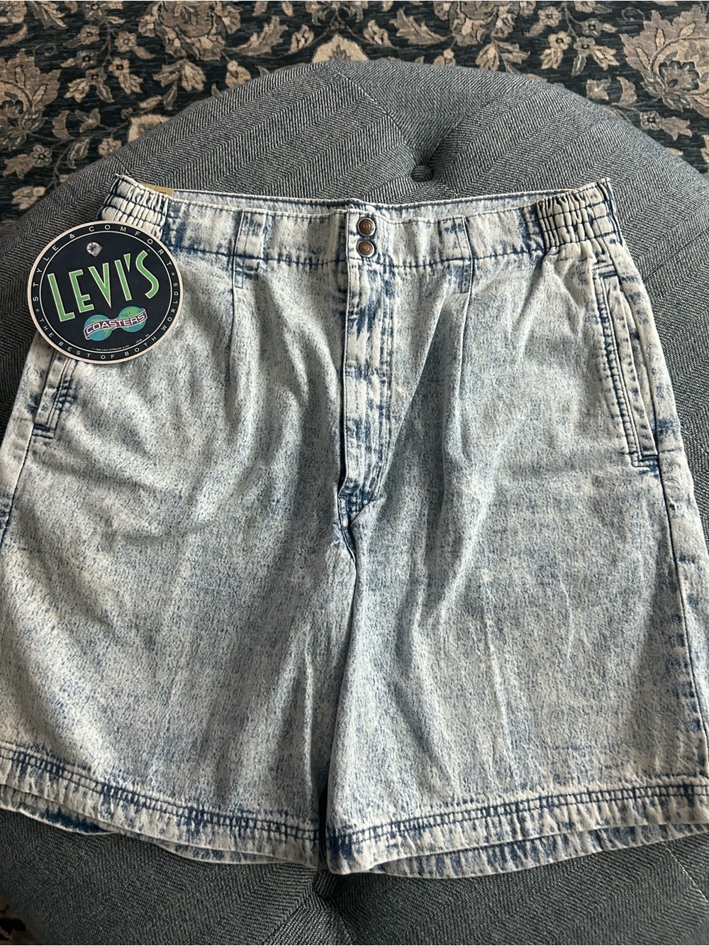 Vintage Levi's Coasters Acid Wash Denim Shorts Deadstock NWT Men's Size 40